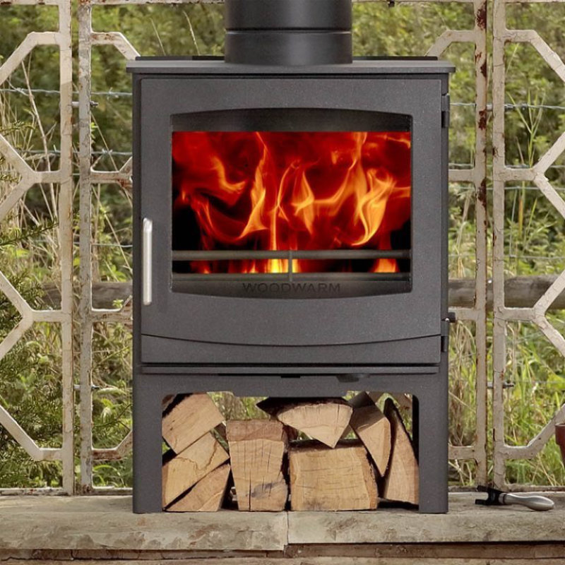 Woodwarm Fireview 5 Traditional Log Store - The Fireside West Linton